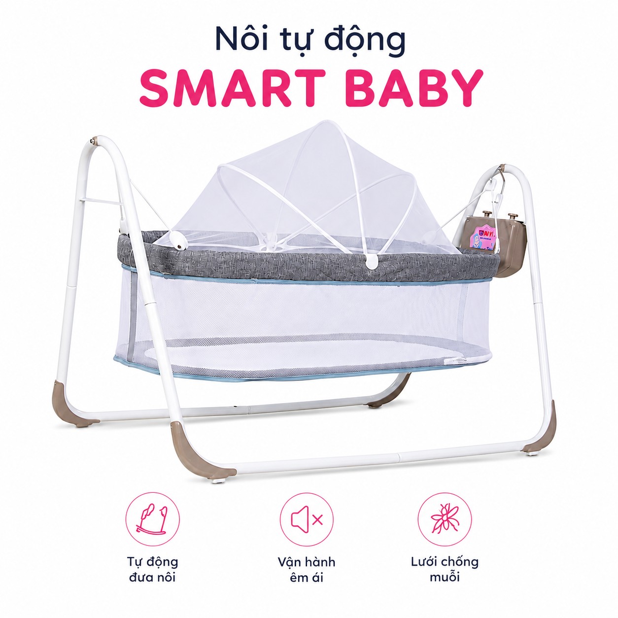 Nôi tự động smart baby Đại Vĩ