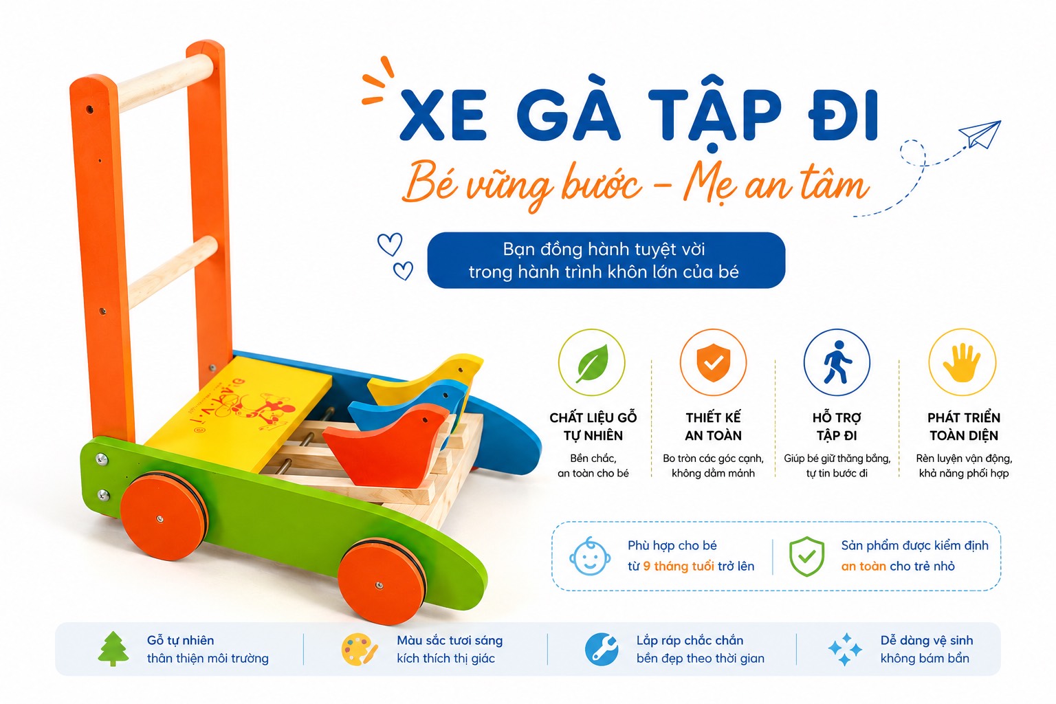 Xe gà tập đi Đại Vĩ