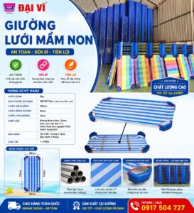 Giường lưới mầm non Đại Vĩ