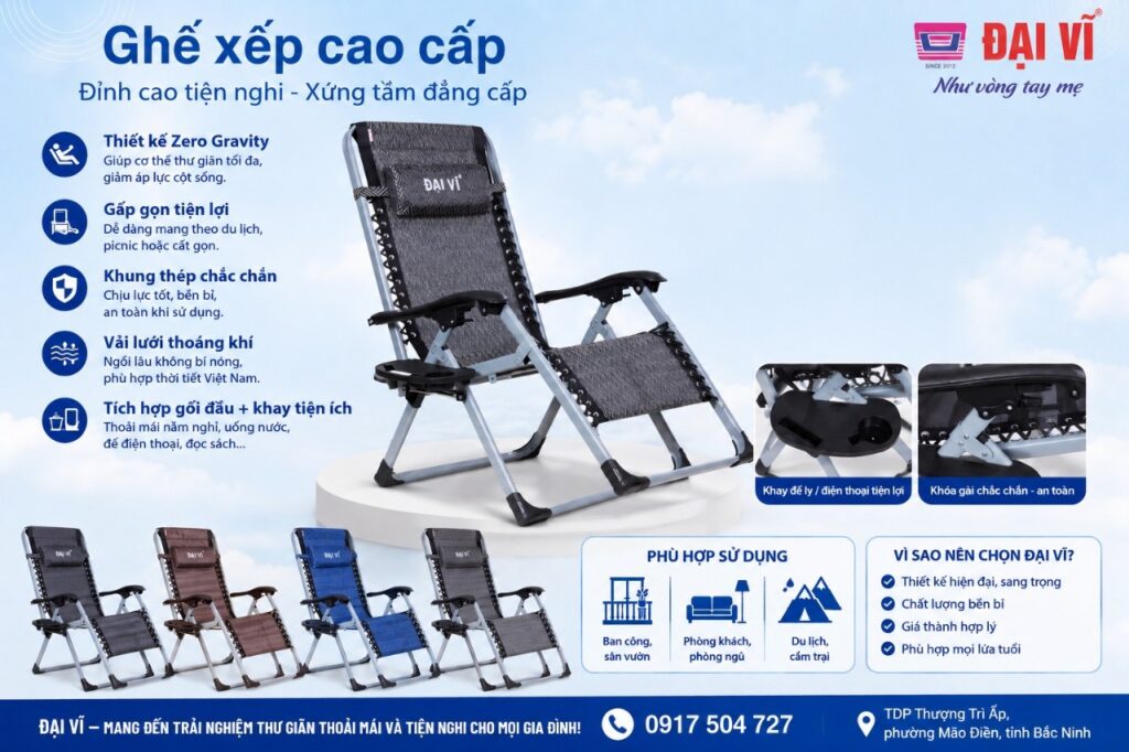 Ghế thư giãn đa năng Đại Vĩ
